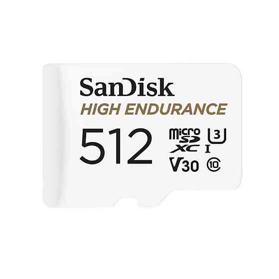 microSDXC (UHS-1 U3) SanDisk High Endurance 512Gb class 10 V30 (100Mb/s) (adapterSD) Київ