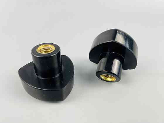 Наконечник важеля універсальний М10, D50 (чорний), латунна втулка різі внутрішня М10 Мукачево