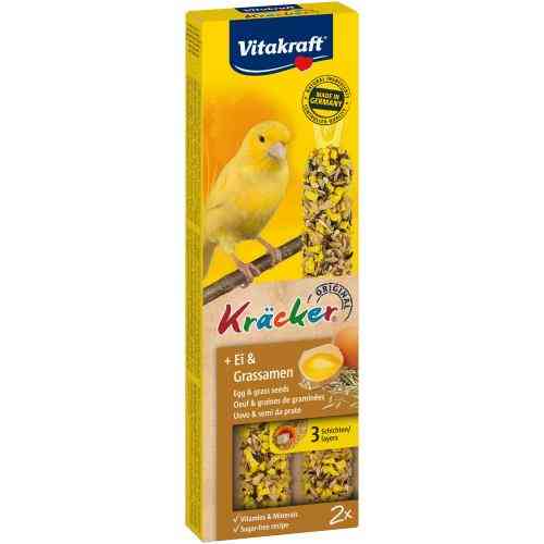 Лакомство Vitakraft Kracker Original Feather Care крекер для канареек во время линьки с яйцом 60 г/2 шт Киев
