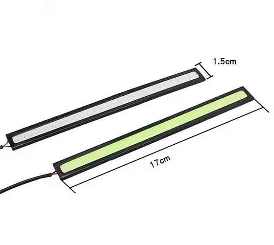 Светодиодная автомобильная led лента противотуманные ходовые огни COB 12v 17 см белый Киев