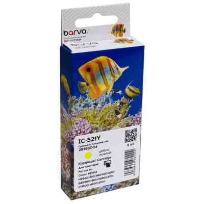 Картридж Barva Canon CLI-521Y (2936B004) 800с (IC-521Y) Винница