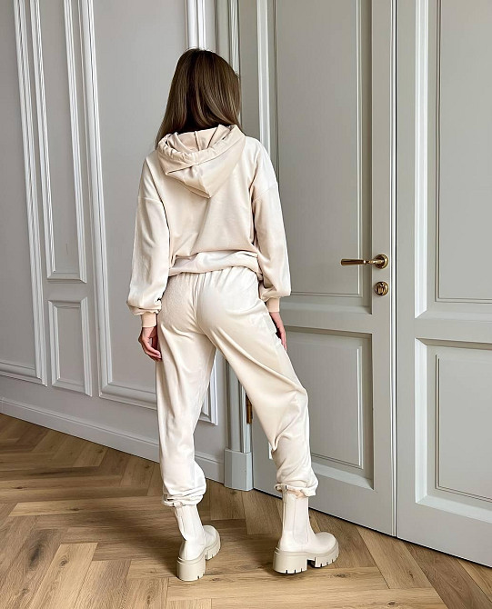 Жіночий плюшевий костюм двійка: худі і штани Одеса - фото 7