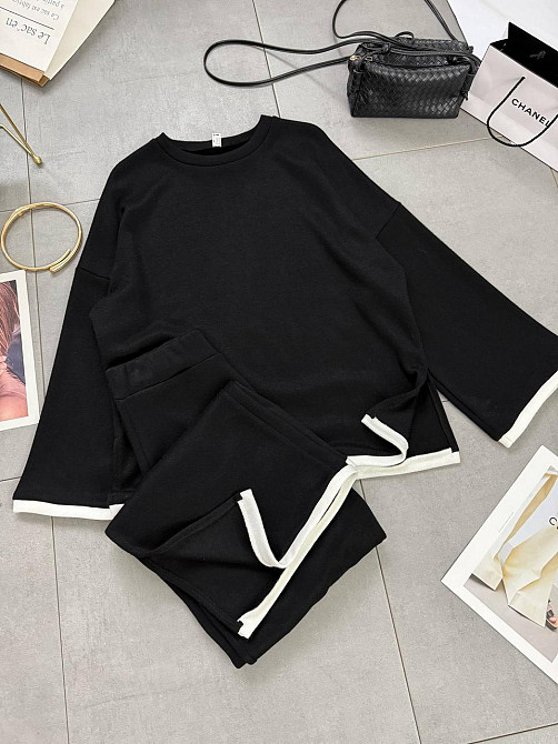 Женский базовый теплый костюм двойка качественная турецкая ангора double Одесса - изображение 3