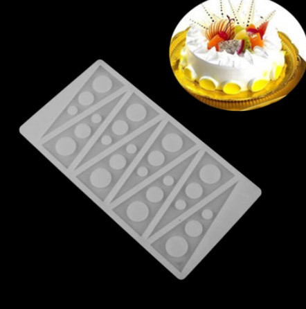 Молд силиконовый Треугольники 219 на 115 мм серый Киев - изображение 8