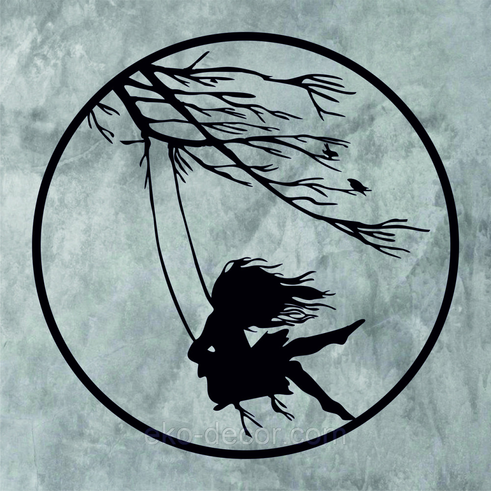 Декоративне настінне Панно «Дівчинка та голуб» Декор на стіну Київ - фото 10