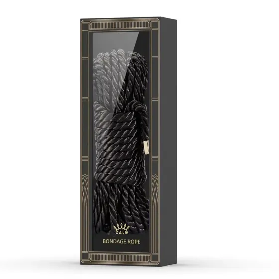 Розкішна мотузка для Шибарі Zalo Bondage Rope Black Львів