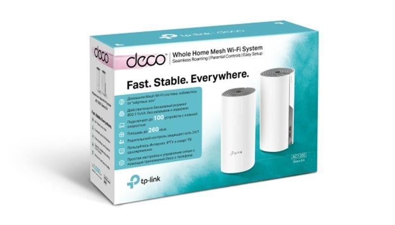 WiFi Mesh система TP-Link Deco E4 2-pack white Харків - фото 6