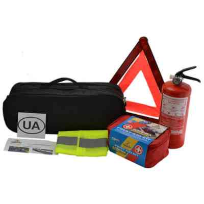 Набор техпомощи Poputchik автомобилиста Евростандарт без троса, черный (01-020-Е) Винница