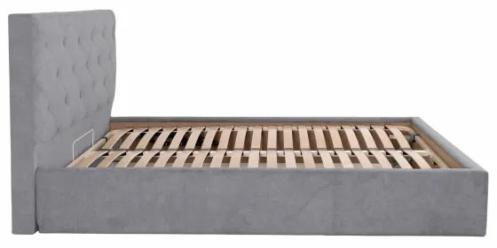 Кровать Двуспальная Bristol Comfort 160 х 200 см Rosto 93 С подъемным механизмом и нишей для белья Серый Киев