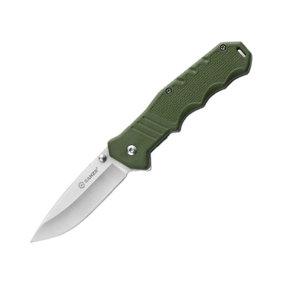 Ніж складаний кишеньковий Ganzo G616-GR (7.9 см) 440C / ABS зелений Киев - изображение 1