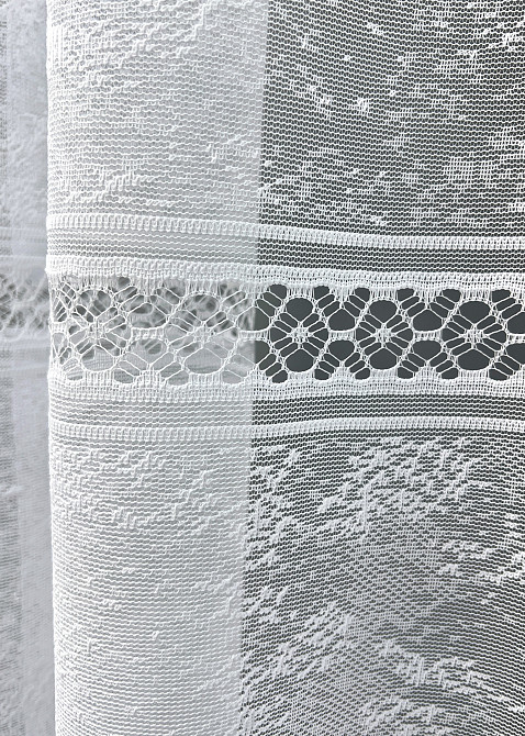 Тюль VR-Textil 2008т Жакард Білий 500х170 см (42-1184) Київ - фото 8