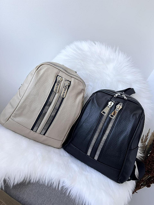 Рюкзак городской женский популярный бежевый Киев - изображение 5