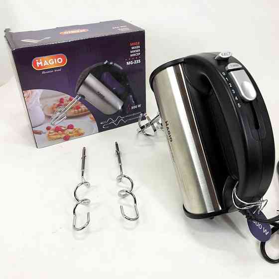 Миксер для теста на пироги MAGIO, Миксер с скоростями и насадками для замешивания смесей OW-52 Киев