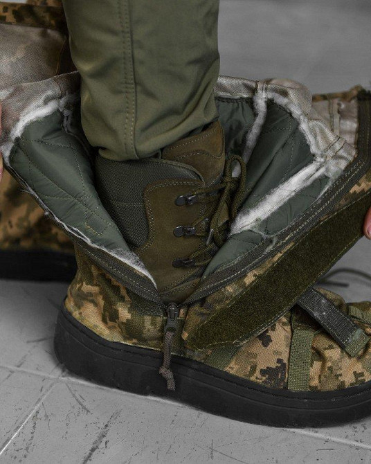 Бахилы Мужские гамаши водонепроницаемые защитные пиксель прочные в дождь и непогоду сохранит ноги сухими Одесса - изображение 14