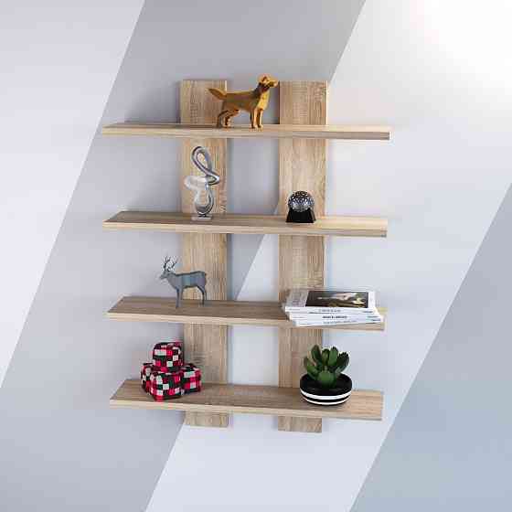 Полиця навісна П-4, Дуб Сонома, 600/120/800 Львів