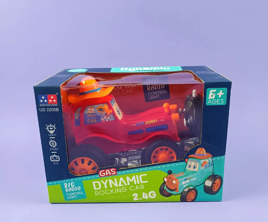 Трактор на радіокеруванні хитається підсвічування музика перемикаються режими пульт 2.4G акумулятор 3.7 V, USB-кабель Червоний (UD Чернігів - фото 3