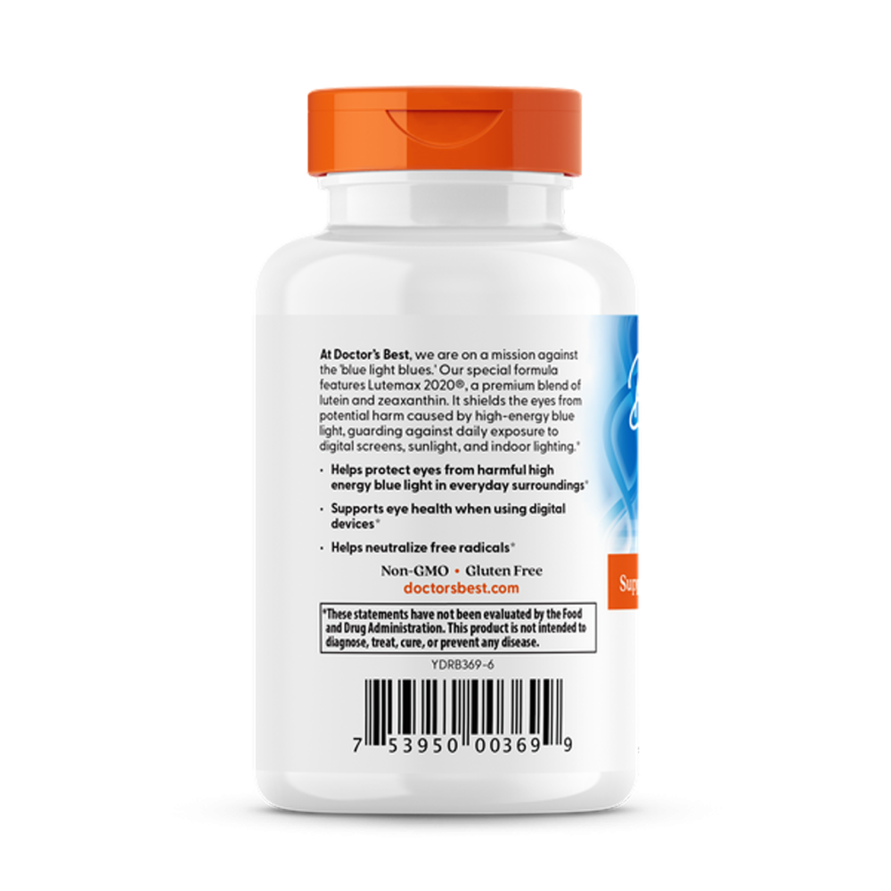 Лютеин для зрения Doctor's Best  Lutein лютемакс 20 мг 60 капс Киев - изображение 3