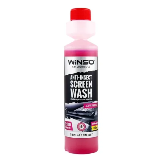 WINSO 825001 Bubble Gum Anti-Insect — Літній концентрат омивача скла з ефектом видалення комах та ароматом жувальної гумки Ковель