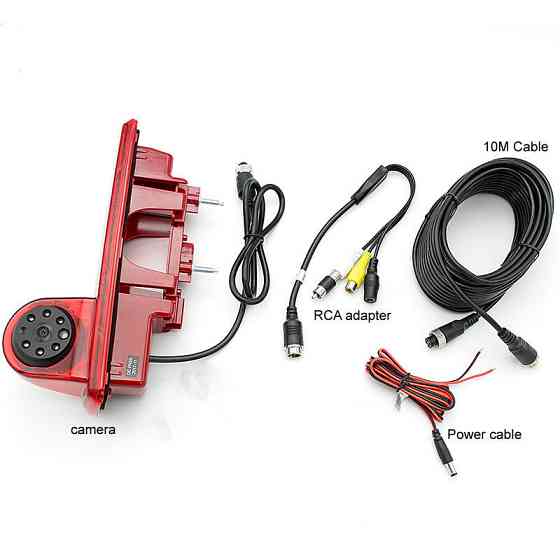 Камера заднего вида с ИК-светодиодом и стоп-сигналом для Fiat Opel Vivaro Renault Trafic 2014 года AHD 720-1080 KA-456-OB Винница