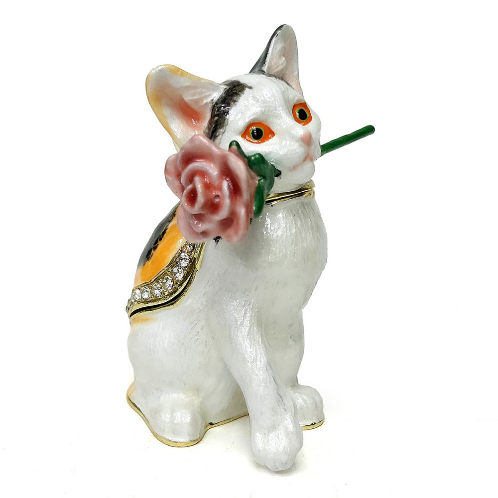 Шкатулка для украшения со стразами Кошка Киев - изображение 1