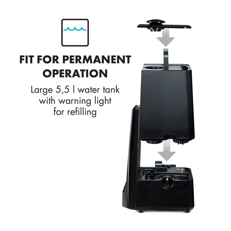 Зволожувач повітря VapoAir іонізатор 350 мл/год бак 5,5 л ароматизатор пульт дистанційного керування (Німеччина, Рівне - фото 5