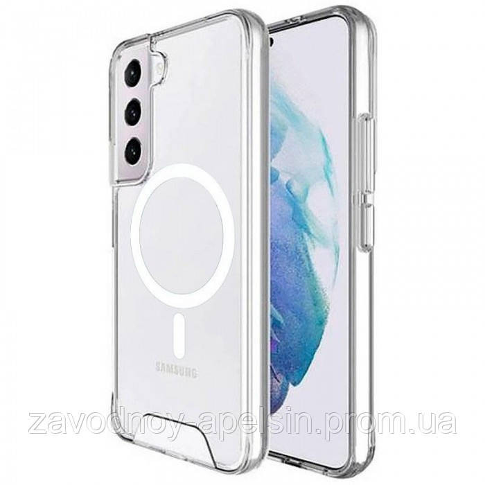 Samsung S23 FE Прозорий чохол Магнітне кільце (TPU+PC) Одеса - фото 1