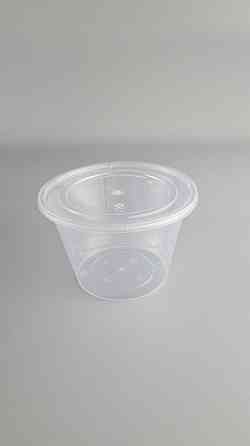 Контейнер прозрачный 500мл с крышкой  круглый (100 шт) Харьков