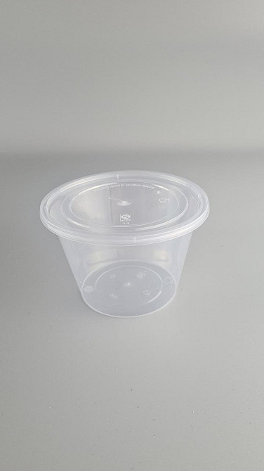 Контейнер прозрачный 500мл с крышкой  круглый (100 шт) Харьков - изображение 1