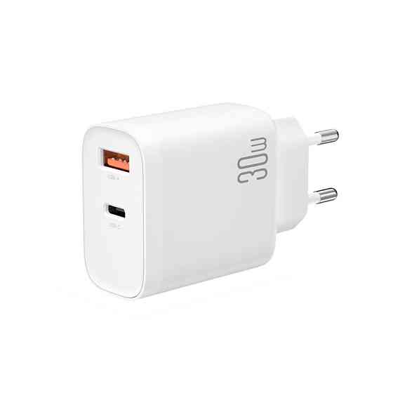 Мережевий зарядний пристрій XO L116 PD30W/QC18W 1USB-C+1USB-A Type-C кабель білий Львів