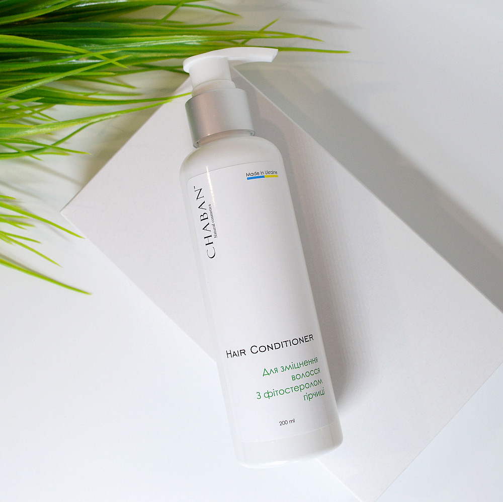 Кондиціонер для укріплення волосся з фітостеролом гірчиці Chaban 200 мл Київ - фото 2
