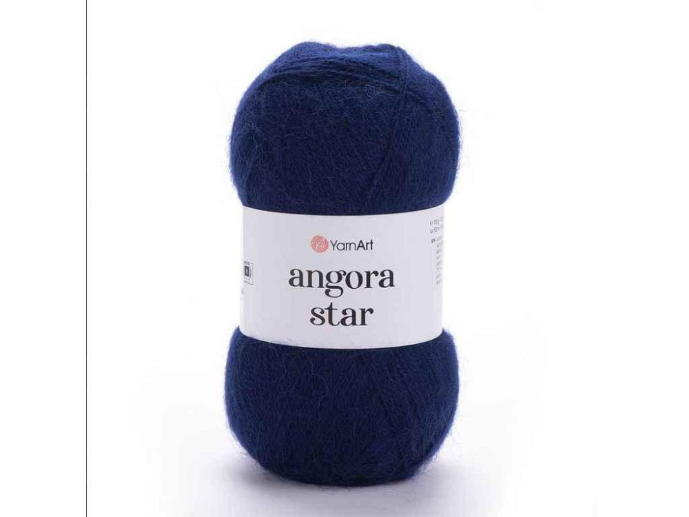 Пряжа Angora Star темно-синій 80% акрил 20% вовна 500м 100г 5шт/уп 583 ТМ YarnArt Київ - фото 1