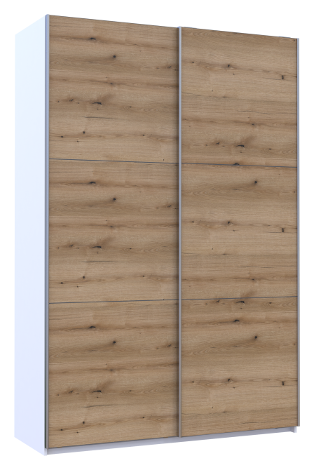 Шкаф-купе двухдверный Doros G-Caiser 160х60х240 см Белый/Дуб евок (DRS-011022) Днепр - изображение 1