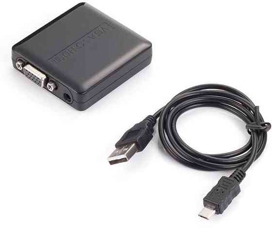 Адаптер PowerPlant (CA911493) HDMI — VGA+R/L, чорний ( 12611 ) Харьков