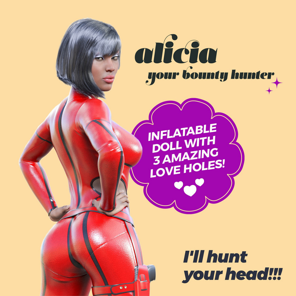 Секс-лялька з 3 отворами Crushious ALICIA The Inflatable Nurse, бежева, 155 см Sex Aura Київ - фото 4