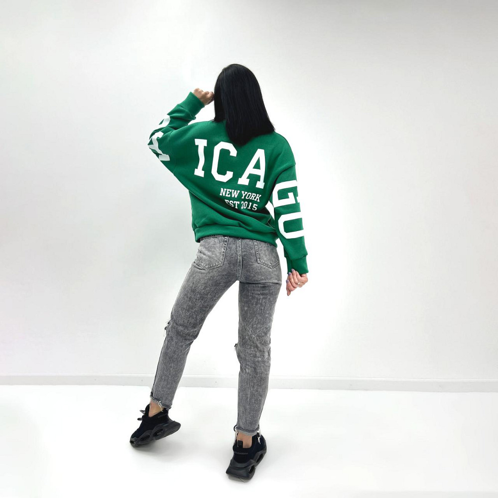 Жіночий утеплений батник "Noise" оптом | Батал Зелений, 50-52 Київ - фото 4