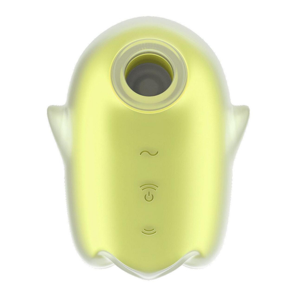 Вакуумний кліторальний стимулятор з вібрацією Satisfyer Glowing Ghost Yellow, світиться в темряві Sex Aura Київ - фото 2