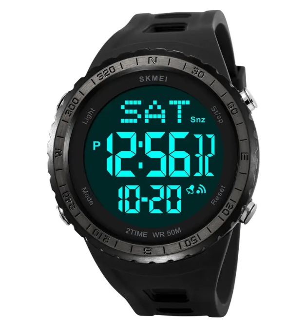 Годинник чоловічий наручний спортивний Skmei 2192 (Чорний з чорним) Вінниця - фото 2