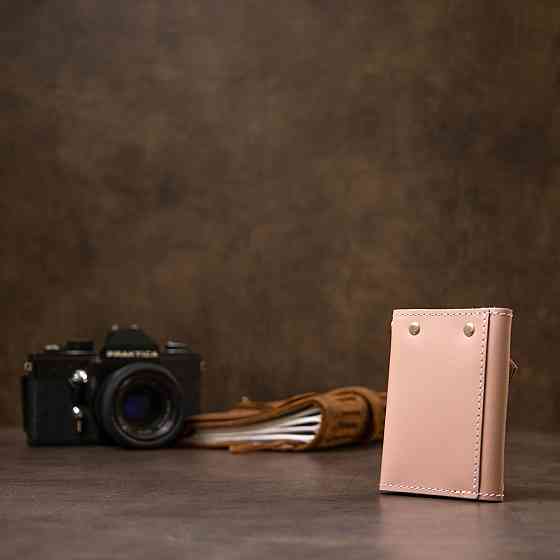 Ключниця з натуральної шкіри Рожевий (GRANDE PELLE) Київ