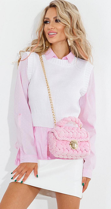 В'язана жилетка (46-48) Київ - фото 1