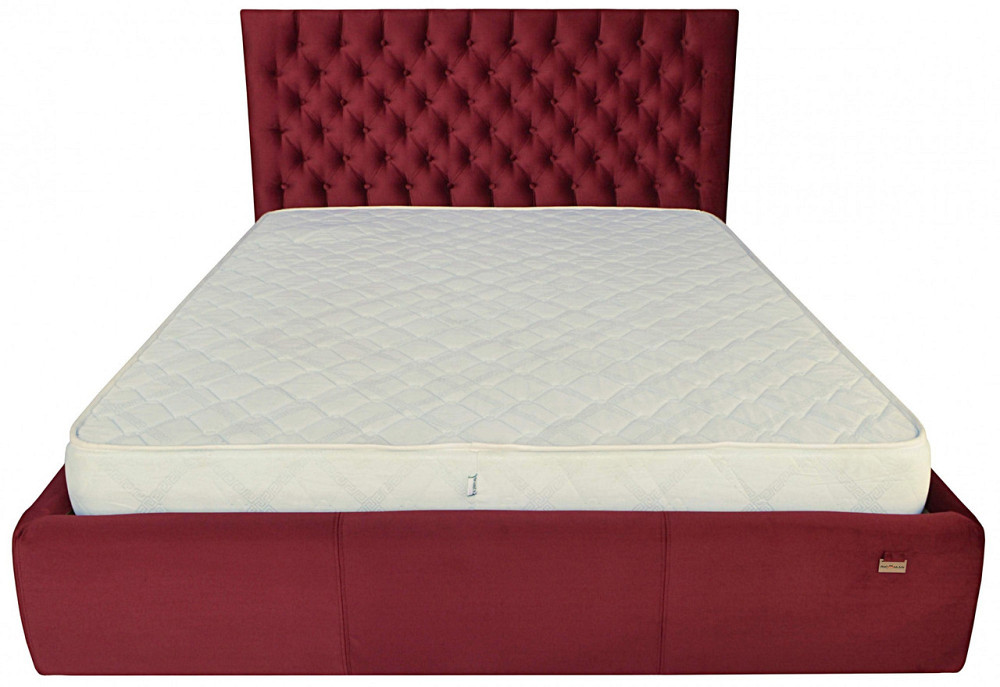 Кровать Двуспальная Cambridge Comfort 160 х 190 см Missoni 026 С подъемным механизмом и нишей для белья Бордовый Киев - изображение 1