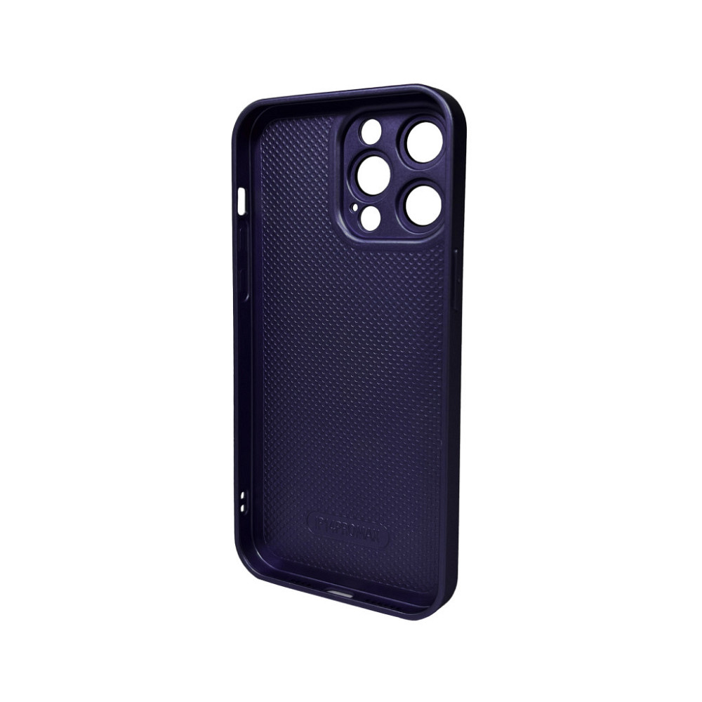 Чехол для iPhone 15 Pro Max с матовой отделкой, темно-фиолетовый Киев - изображение 2