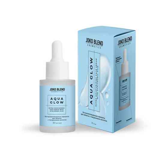 Екстразволожувальна сироватка для обличчя з гіалуроновою кислотою Aqua Glow Joko Blend 30 мл Вінниця