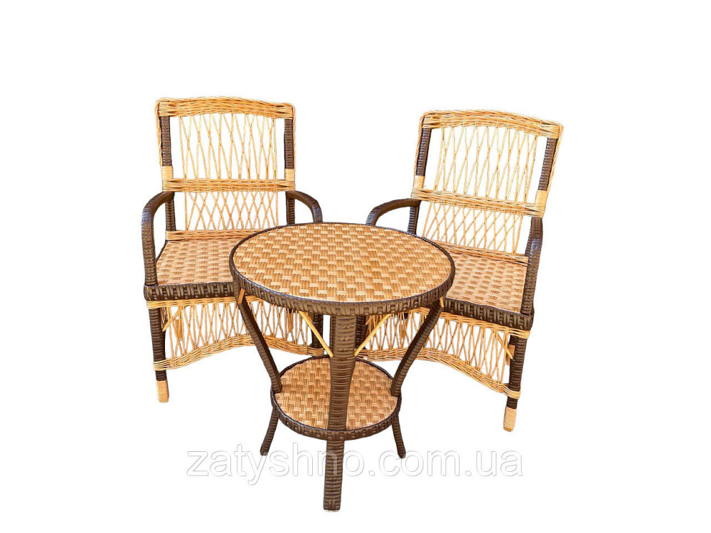 Меблі плетені зі стільцями Київ - фото 4