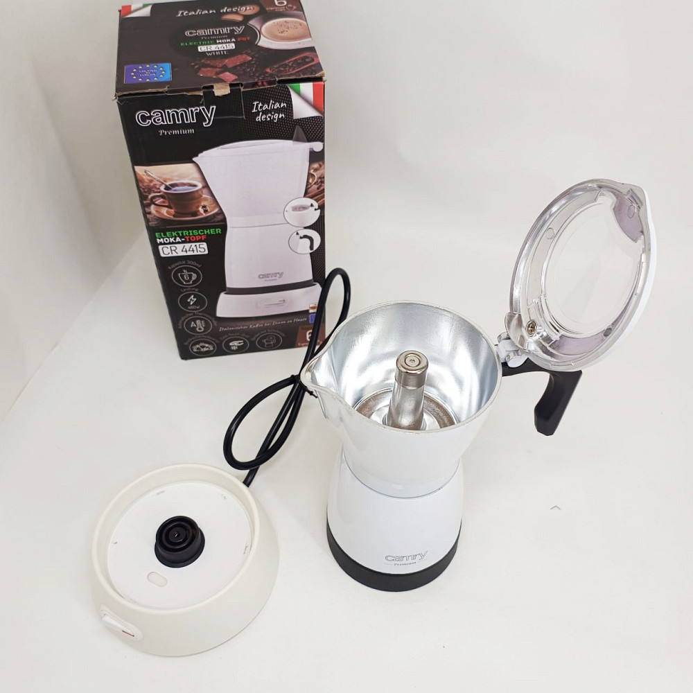 Кавоварка гейзерна для електричної плити, Гейзер 3 чашки, Гейзерна кавоварка для плити CN-63 Львів - фото 7