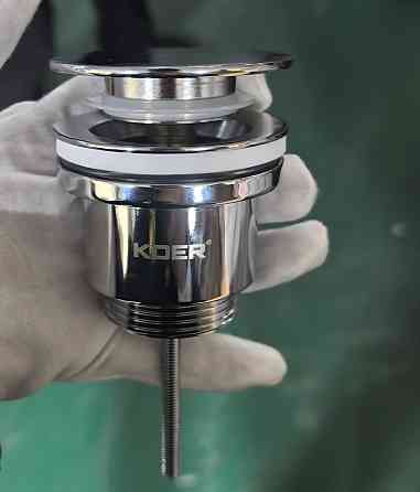 Донний клапан для раковини Koer PW-11-01 1 1/4''  універсальний  СLICK-СLACK (Колір хр ( 10662 ) Харків