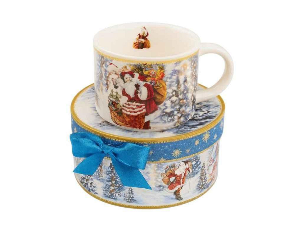 Чашка 280мл з ложкою новорічна Time for gifts R36240 ТМ STENSON Київ - фото 1