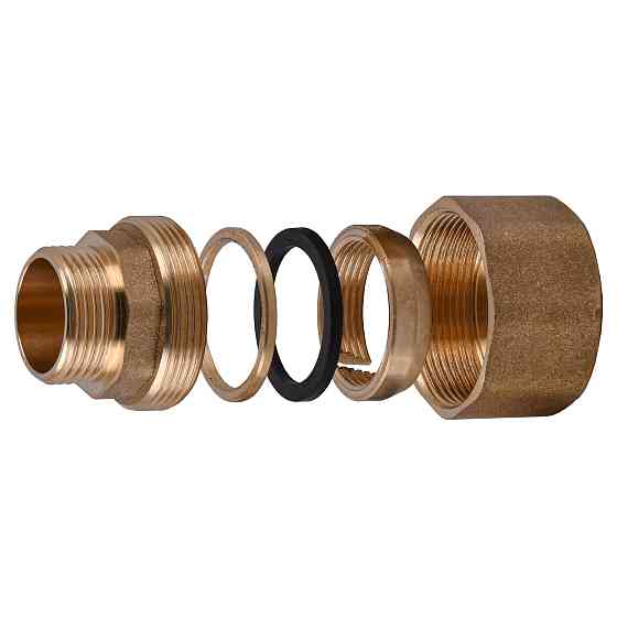 З'єднання зажимне пряме для труби Ø22мм 1/2″З латунне LS332S OPTIMUM Киев