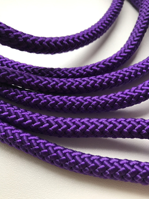 Скакалка гімнастична для гімнастики художньої 3 метри фіолетова 10 мм дитяча спортивна мотузкова Кам'янське - фото 9