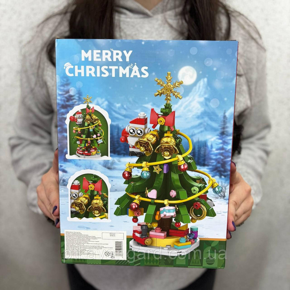 Конструктор Новогодняя Ёлка 372 детали Christmas Tree 8783-6 Хмельницкий - изображение 5