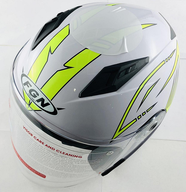 Шлем открытый (mod:FX-515) (size:L,белый) Мукачево - изображение 1